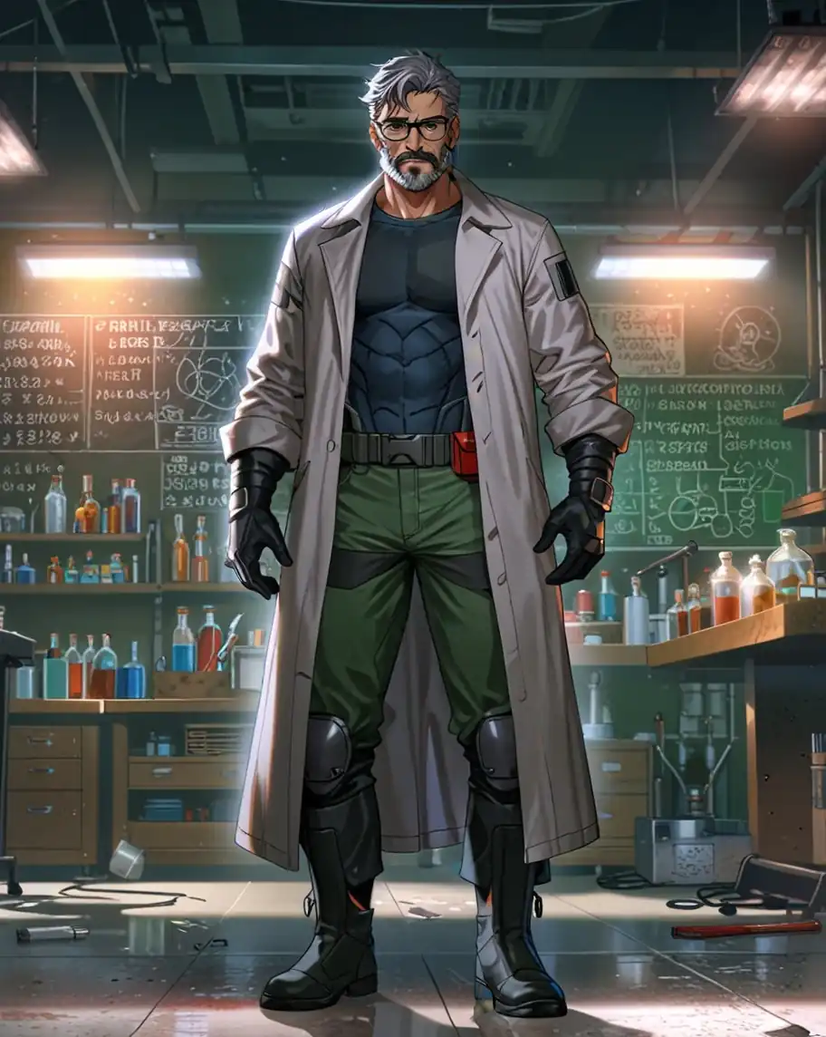 Professor Noz standing in lab